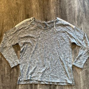 Aerie soft shoulder lace long sleeve